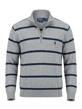 Polo Ralph Lauren Striped Quarter-Zip Sweater Men's Large